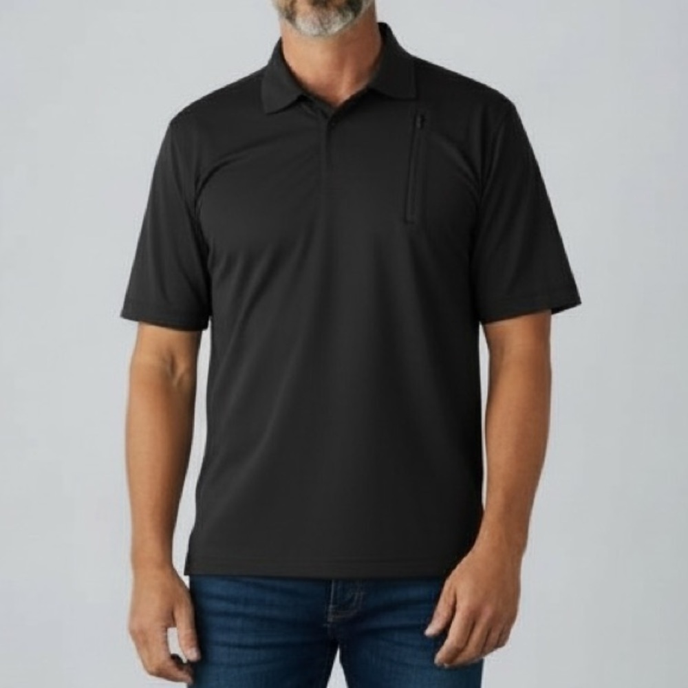 5.11 Tactical Men's Black Odyssey Polo Performance Wicking Snag Resistant Shirt